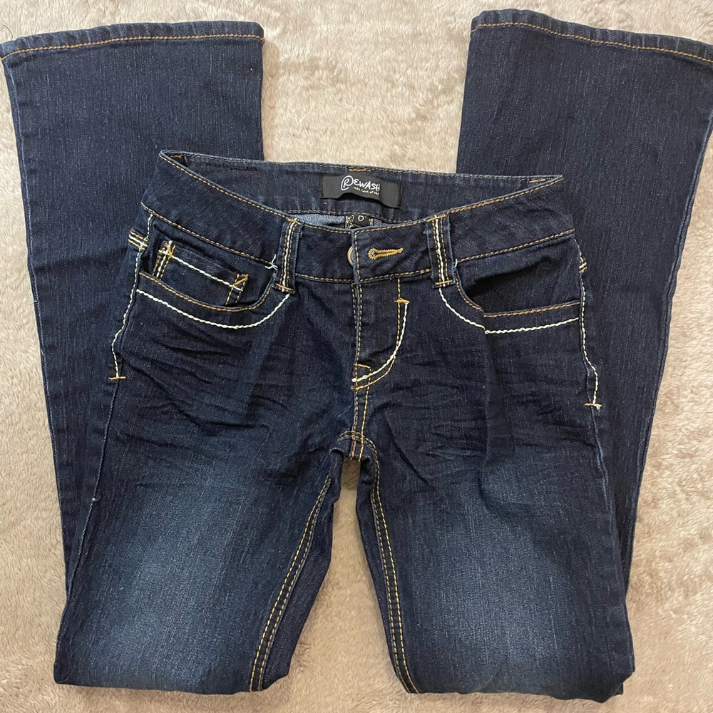 Rewash Deep Indigo Boot Cut Jeans Size 0